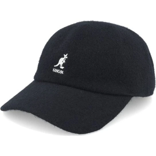 Kangol Wool Spacecap - Schwarze Strickmütze