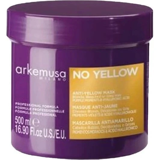 Arkemusa Milano No Yellow Mask für blondes, gebleichtes & graues Haar, 500 ml