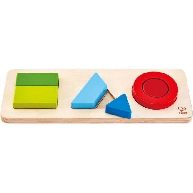 Hape Puzzle E1615 – Geometrische Formen aus Holz