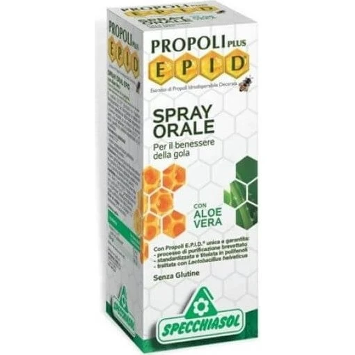 Specchiasol Epid Propolis-Spray mit Aloe, 15 ml