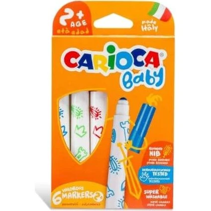 Carioca Baby Buntstifte Set, 6 Farben, ab 2 Jahren
