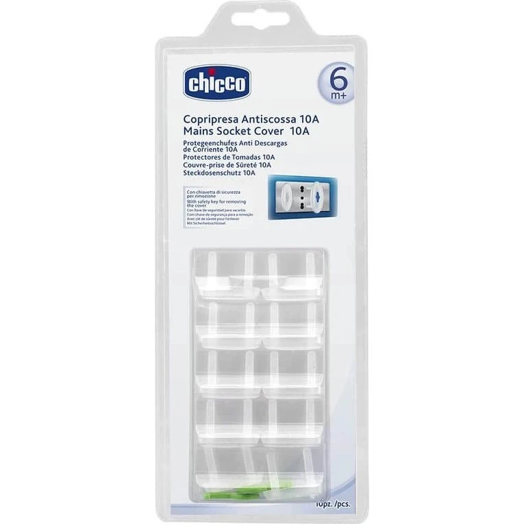 Chicco Safe-Stecker Steckdosenschutz (10A), 10 Stück