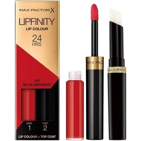 Max Factor Lipfinity Zwei-Phasen-Flüssig-Lippenstift 125 So Glamorous