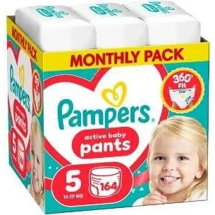Pampers Active Baby Pants Windeln Nr. 5 (11-17kg), 164 Stück