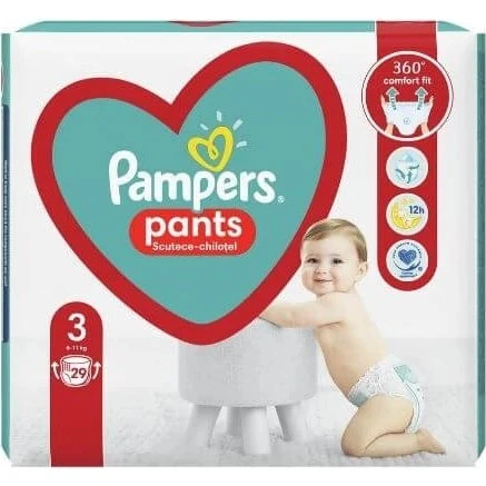 Pampers Active Baby Windelhosen Nr. 3 (6-11 kg), 29 Stück