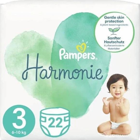 Pampers Harmonie Windeln Nr. 3, 6-10kg, 22 Stück