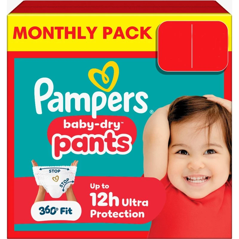 Pampers Baby Dry Pants Größe 7 (17+ kg) - 126 Stück Monatsbox