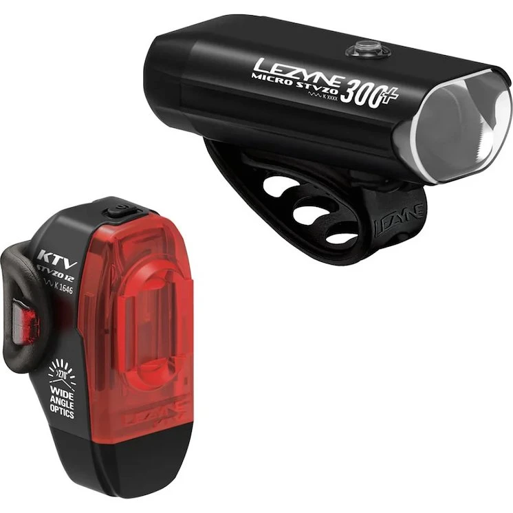 Lezyne Micro Drive 300+ / KTV Drive STVZO Beleuchtungsset schwarz