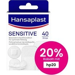 Hansaplast Sensitive Hypoallergen Pflaster, 40 Strips