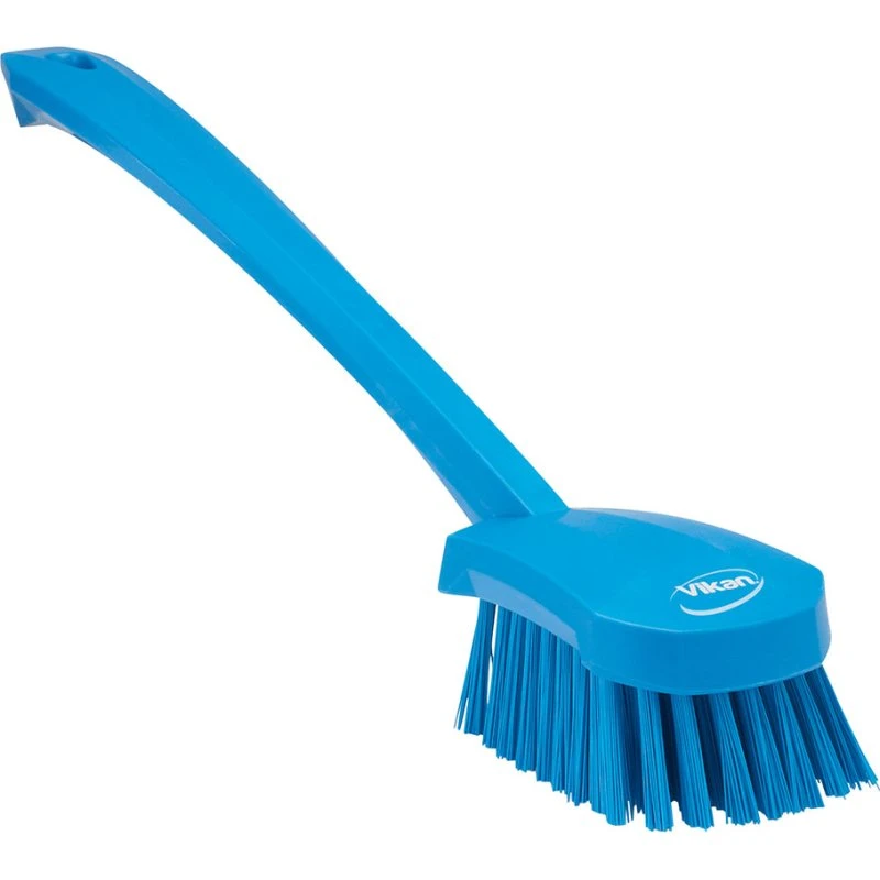 Vikan Langstielige Waschbürste hart 41,5 cm blau