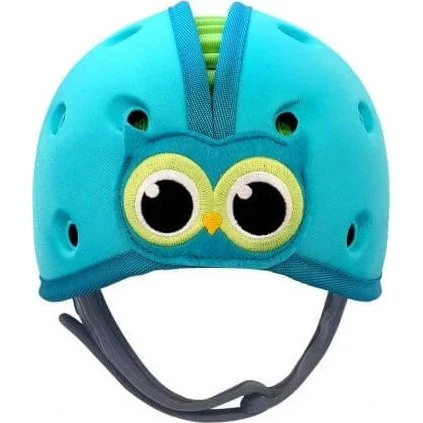 Safehead Baby Owl Babyhelm aus flexiblem Schaumstoff, Blau, 7-24 Monate