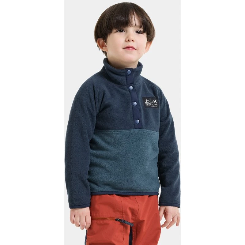 Didriksons Monte Fleece-Pullover Mountain Blue, 140