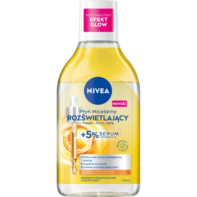 Nivea Illuminating Micellar Fluid mit 5% Serum, 400 ml