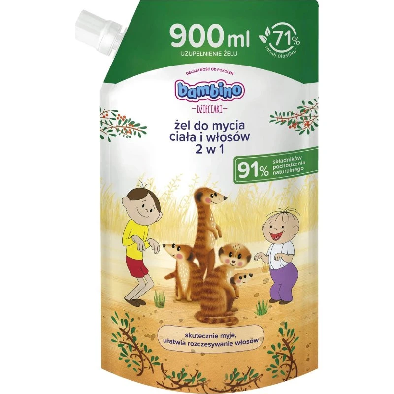 Bambino Kids 2-in-1 Körper- und Haarwaschgel, 900 ml