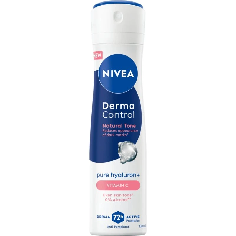 Nivea Derma Control Natural Tone Antitranspirant Spray 150 ml