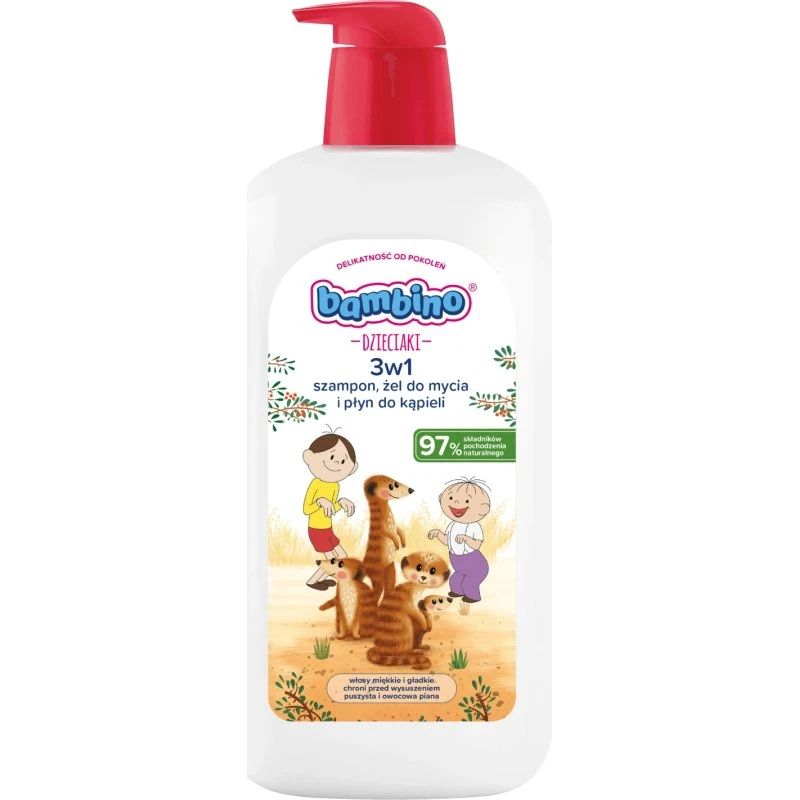 Bambino Kids 2-in-1 Körper- und Haarwaschgel Erdmännchen, 1 l