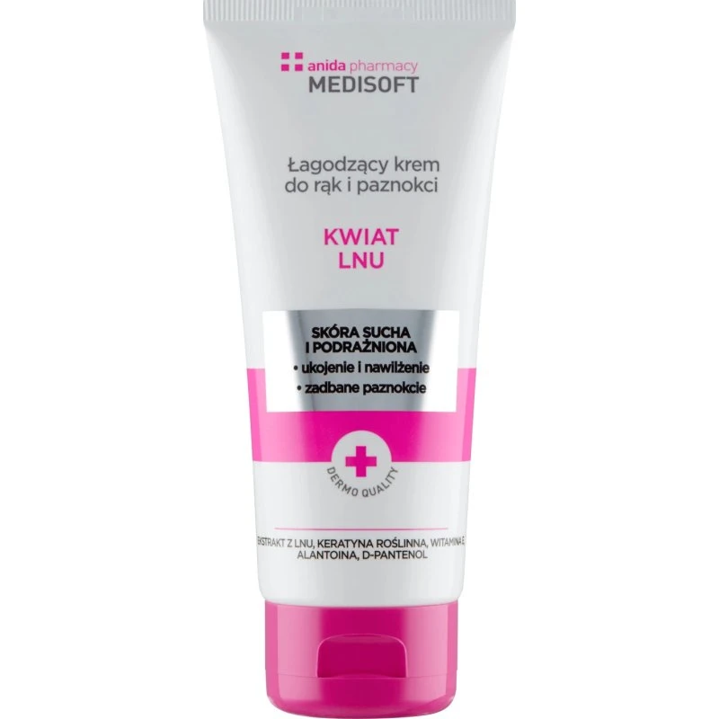 Anida Beruhigende Hand- und Nagelcreme mit Leinenextrakt, 100 ml