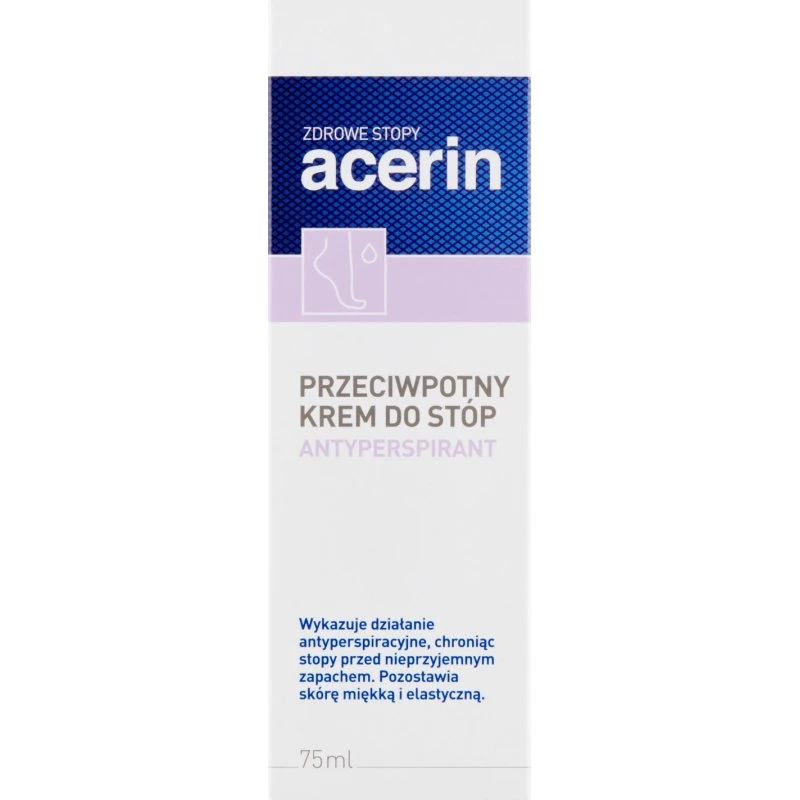 Acerin Fußcreme Anti-Schweiß Antitranspirant, 75 ml