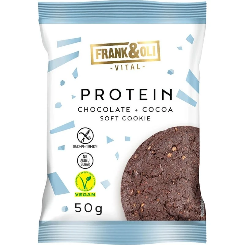Frank&Oli Protein Weichkeks Schokolade + Kakao, 50g