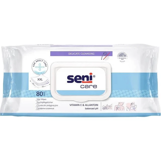 Seni Care Feuchttücher, 80 Stück, XXL
