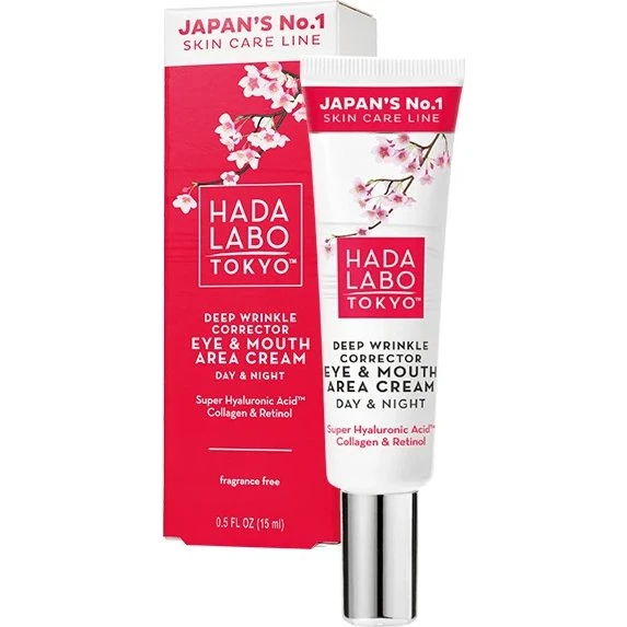 Hada Labo Tokyo Superhyaluronsäure Augen- & Mundcreme, 15 ml