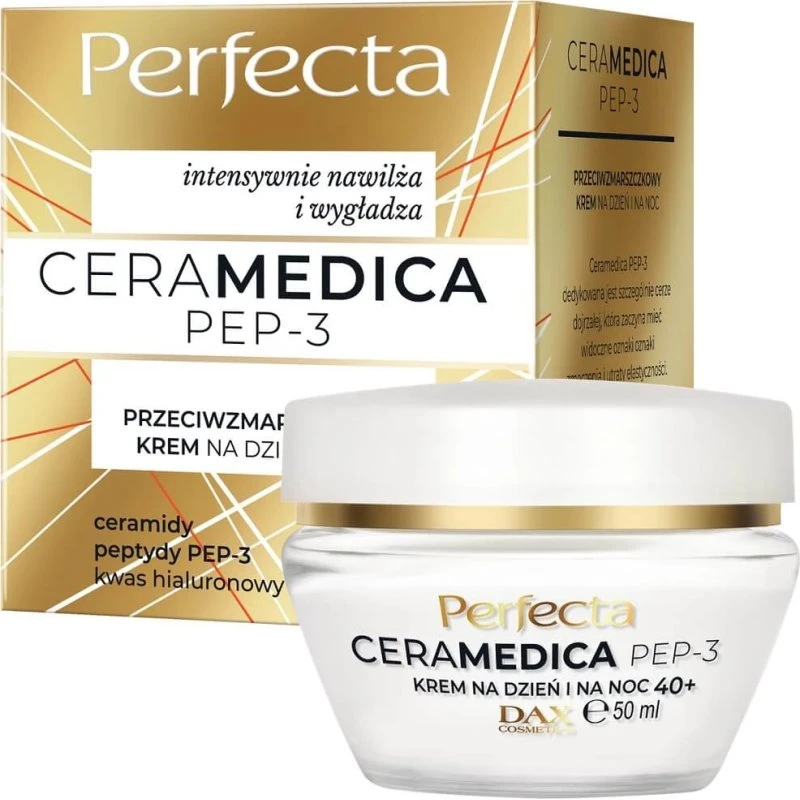 Perfecta Ceramedica Pep-3 Anti-Falten Tages- und Nachtcreme 40+, 50 ml