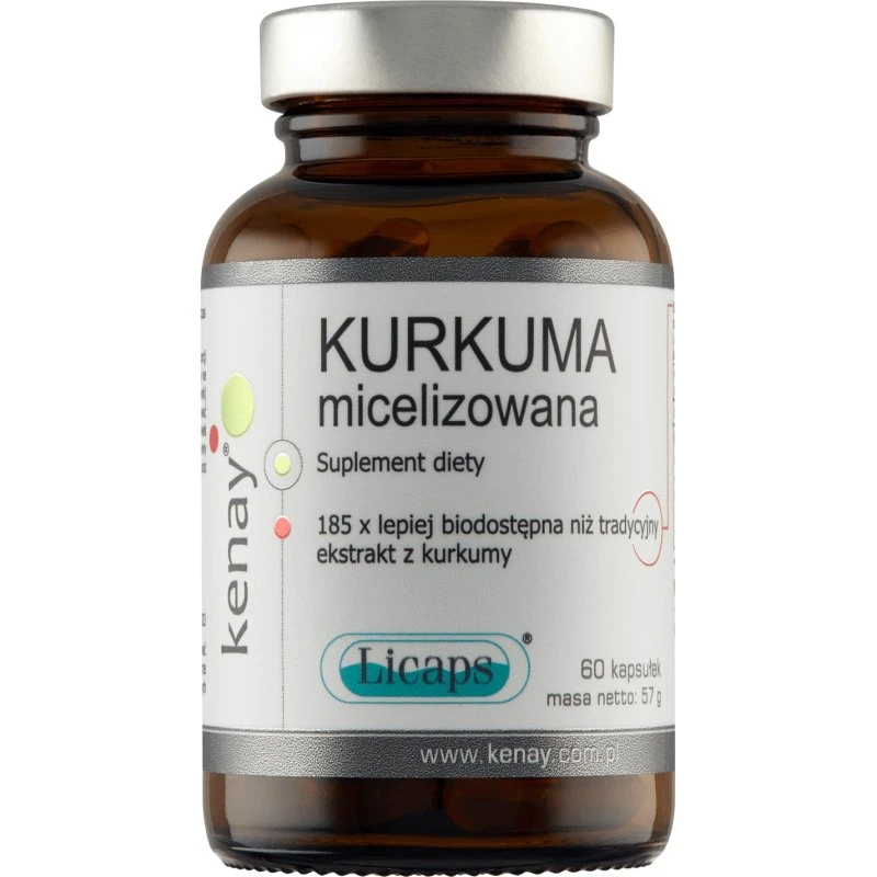 Kenay Mikronisierte Kurkuma mit NovaSol® & Vitamin C/D, 60 Kapseln