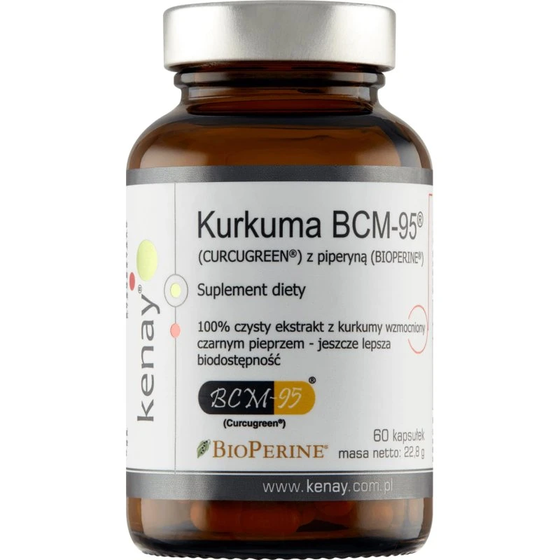 Kenay Kurkuma BCM-95 mit Piperin, 60 Kapseln