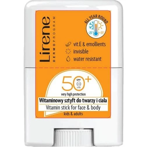 Lirene Dermoprogram Sun SPF50+ Gesichts- und Körperstift, 15 g