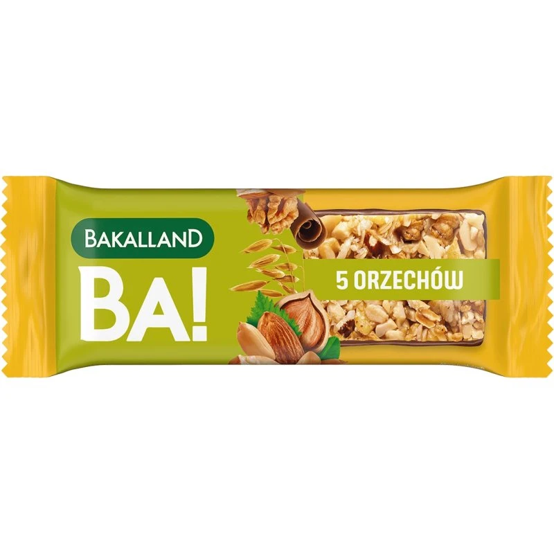 Bakalland BA! Müsliriegel 5 Nüsse, 40 g