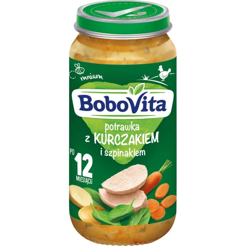BoboVita Baby-Eintopf Huhn & Spinat, 250 g (ab 12 Monaten)
