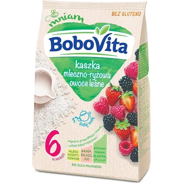 BoboVita Milchreisbrei Waldfrüchte, glutenfrei, 230g