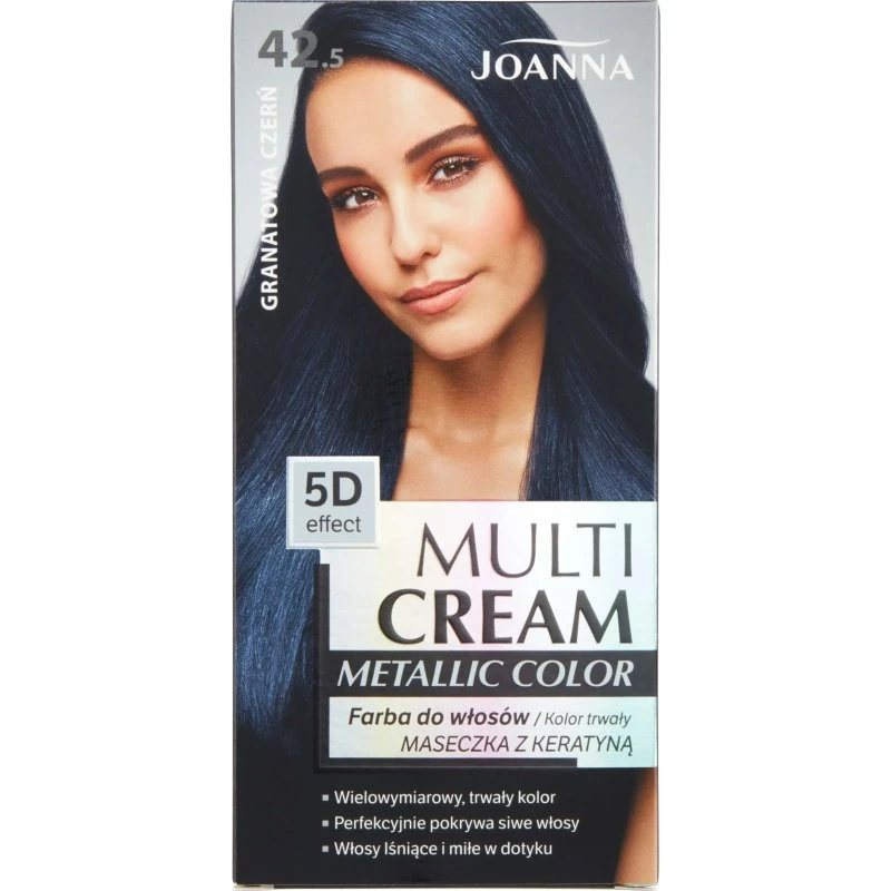 Joanna Multi Cream Metallic 42.5 Schwarz Granatapfel