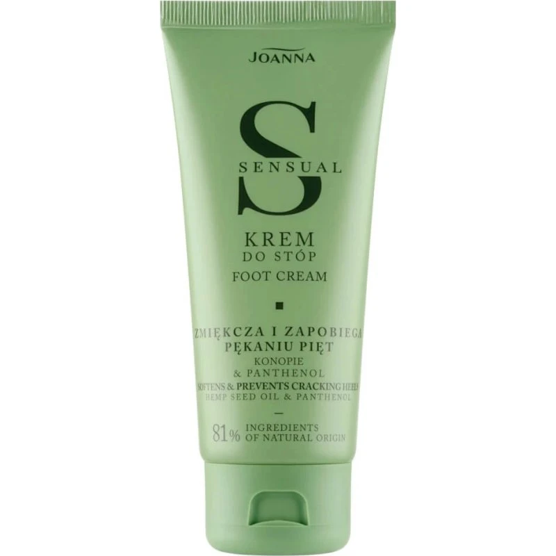 Joanna Sensual Fußcreme Hanf & Panthenol, 100 g