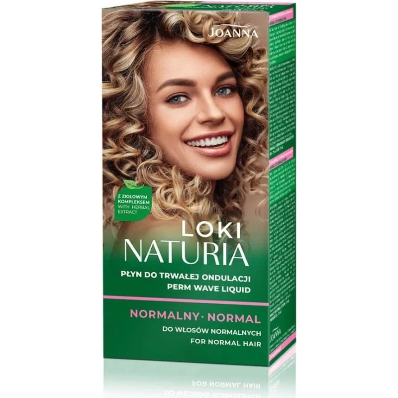 Joanna Naturia Curls Dauerwellflüssigkeit Normal, 2 x 75 ml
