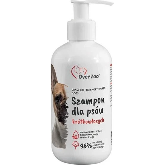 Over Zoo Shampoo für kurzhaarige Hunde, 250 ml