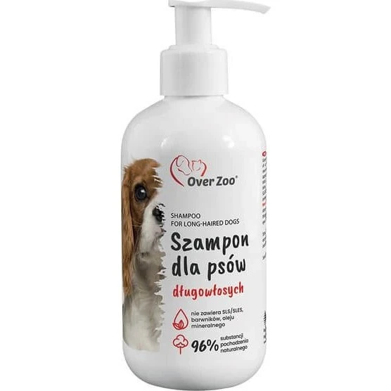 Over Zoo Shampoo für langhaarige Hunde, 250 ml
