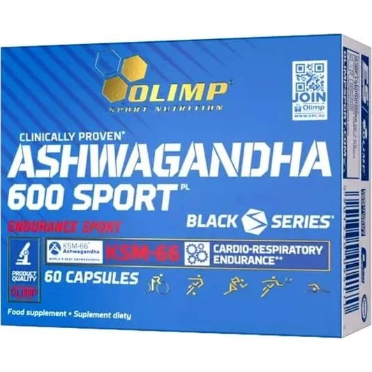 Olimp Ashwagandha 600 Sport - KSM-66® Extrakt, 60 Kapseln