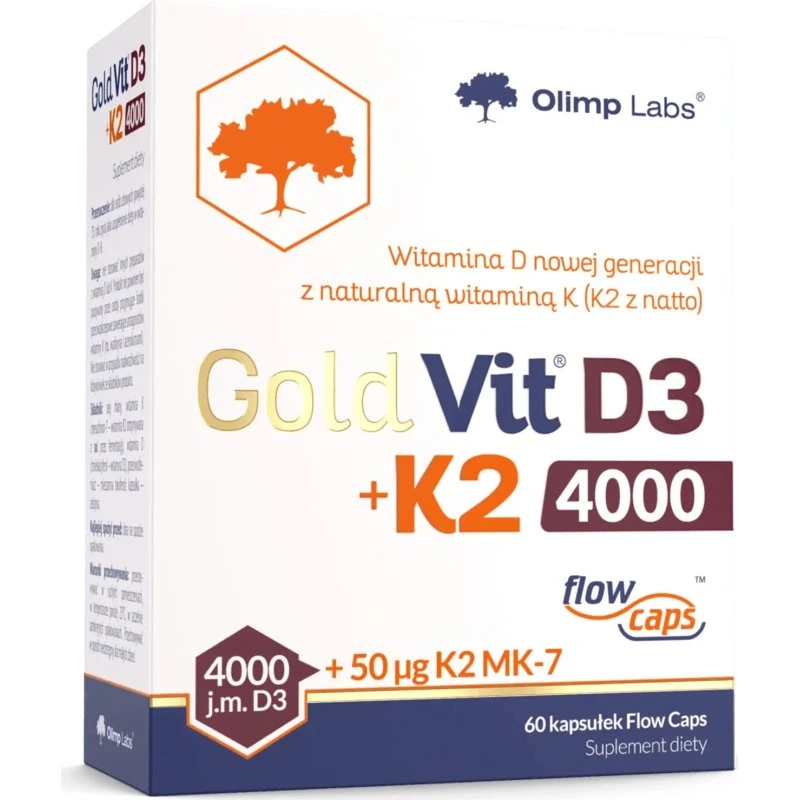 Olimp Gold-Vit D3 + K2 4000 IE + K2 50 µg, 60 Kapseln