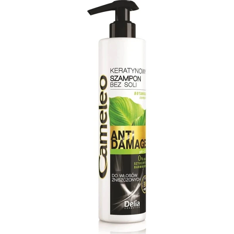Cameleo Salzfreies Keratin-Shampoo für geschädigtes Haar, 250ml