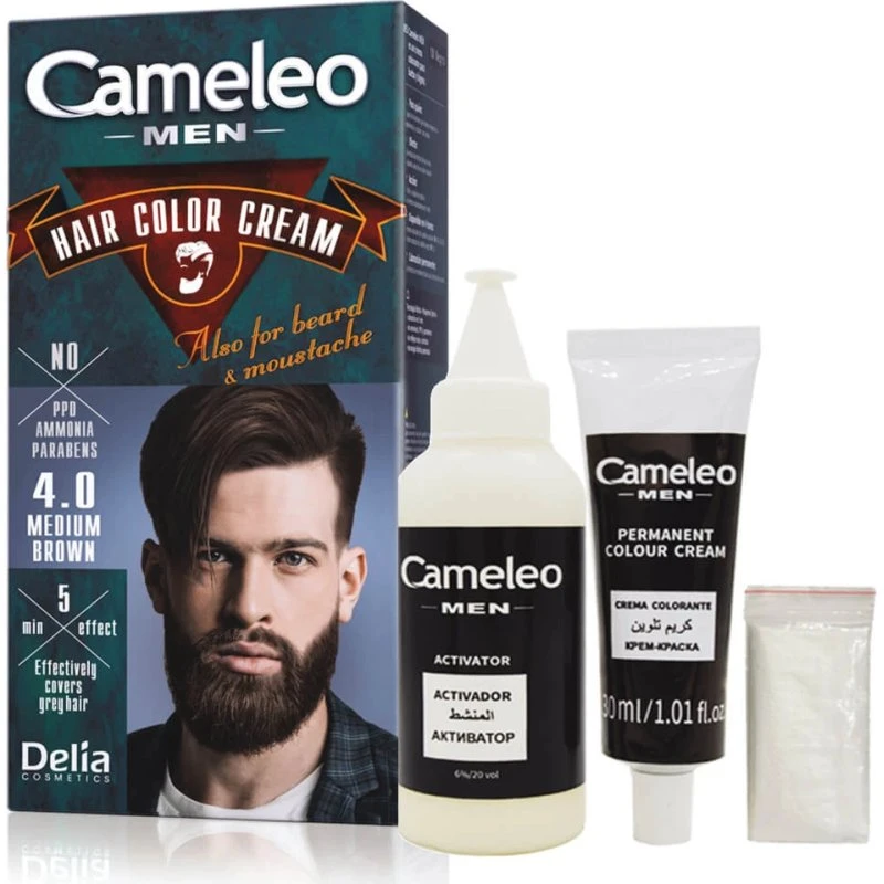 Delia Cameleo Men Haar- und Bartfärbecreme, 30 ml