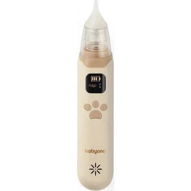 Babyono Elektronischer Nasensauger für Babys, Beige