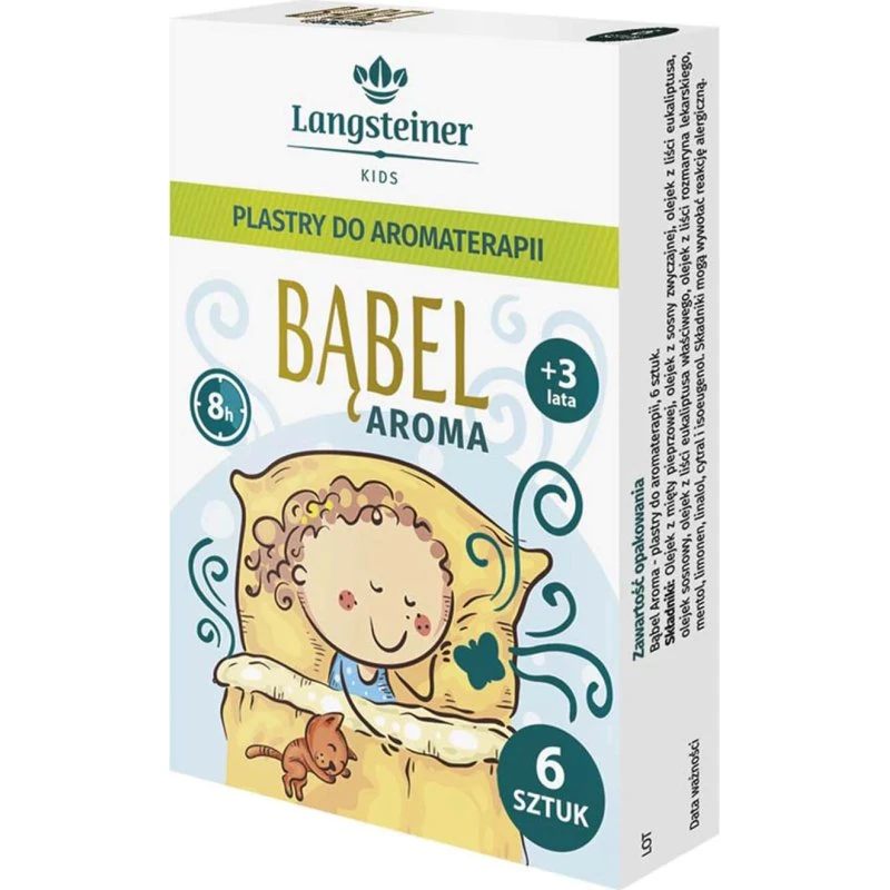 Langsteiner Bubble Aroma Aromatherapiepflaster, 6 Stück, ab 3 Jahren