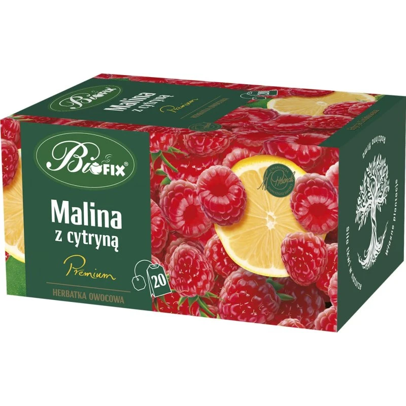 Bi Fix Premium Himbeere mit Zitrone Früchtetee, 20 x 2g