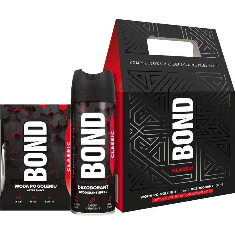 Bond Herrenpflege-Set: Aftershave (100 ml) & Deodorant (150 ml)