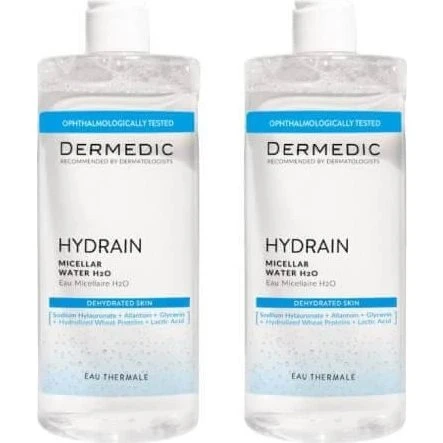 Dermedic Hydrain 3 Hialuro H2O Mizellenwasser, 2x 500 ml