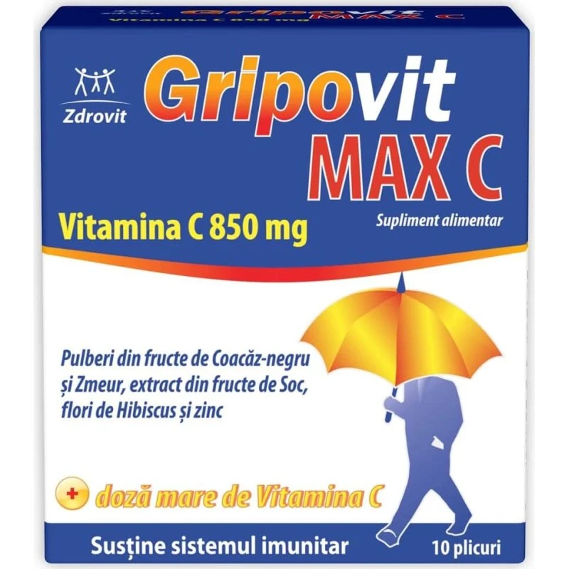 Zdrovit Gripovit Max C 850 mg - 10 Beutel Immun-Support