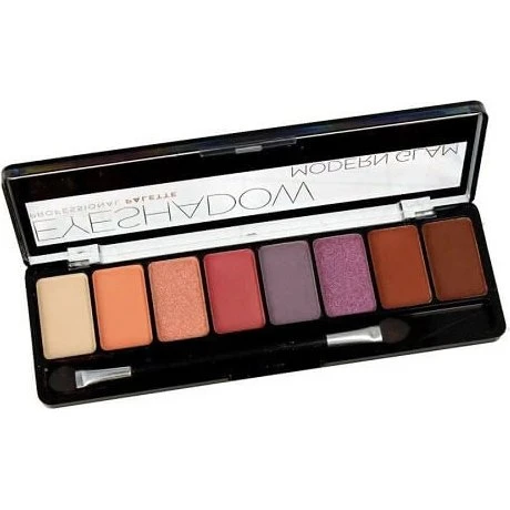 Eveline Cosmetics Lidschattenpalette 03 Modern Glam, 8 Farbtöne, 9,6g