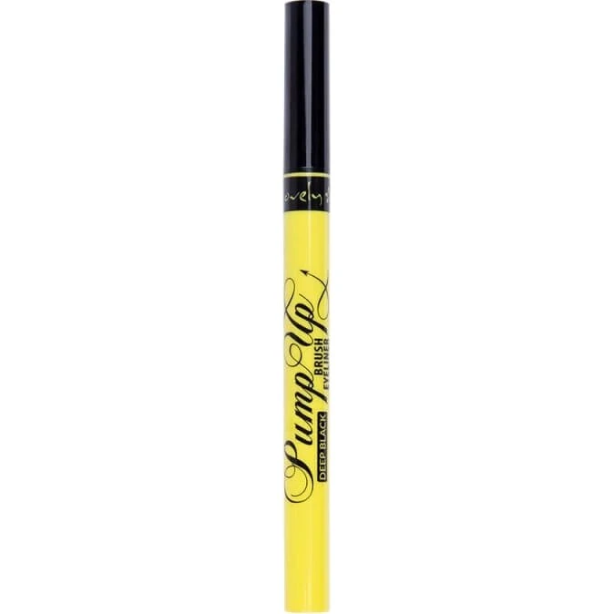 Lovely Pump Up Brush Eyeliner Deep Black mit Präzisionspinsel