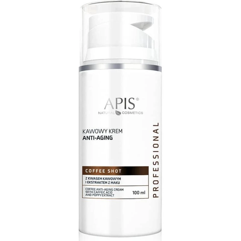 Apis Coffee Shot Cream mit Kaffeesäure & Mohnextrakt, 100ml